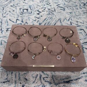 Alex and Ani Stackable Charm Bangles in Mixed Metal Tones - Set of 8